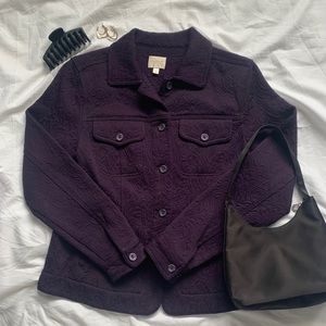 Purple Floral Shacket